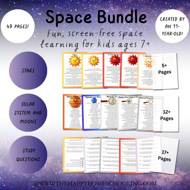 Expanded Solar System Printable Worksheets: Stars, Planets and Moons